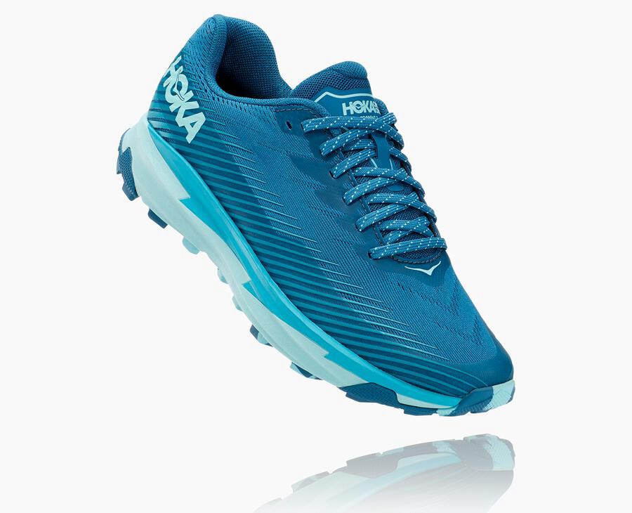 Zapatillas Trail Hoka One One Mujer - Torrent 2 - Azules - UCR879345